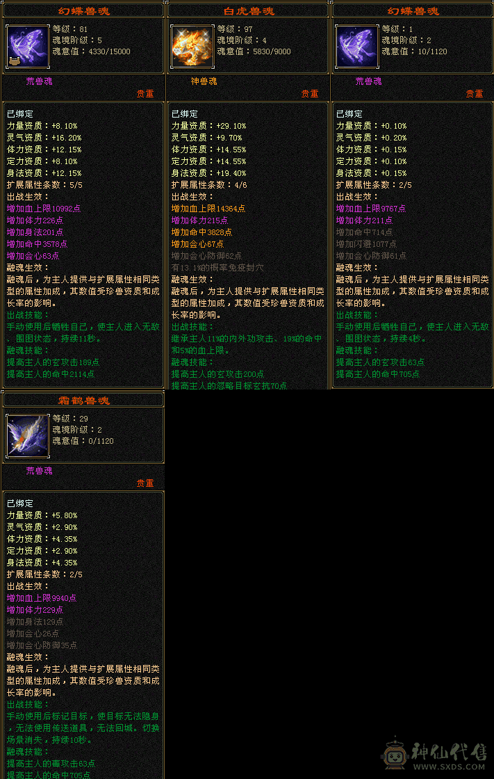 满6体6属宝宝值1000多了