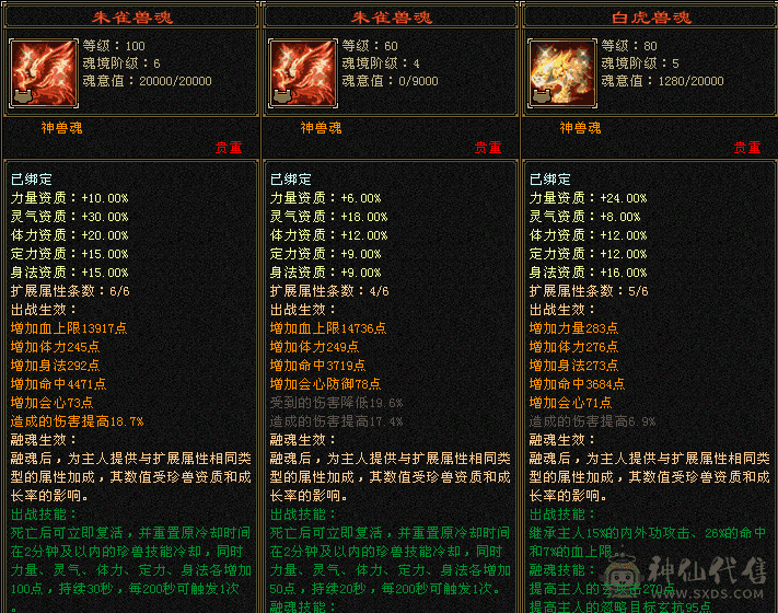 七级四修逍遥 武境满级 花榜坐骑 花榜时装 仓库七级冰抗7颗 出战五介白虎 四介朱雀