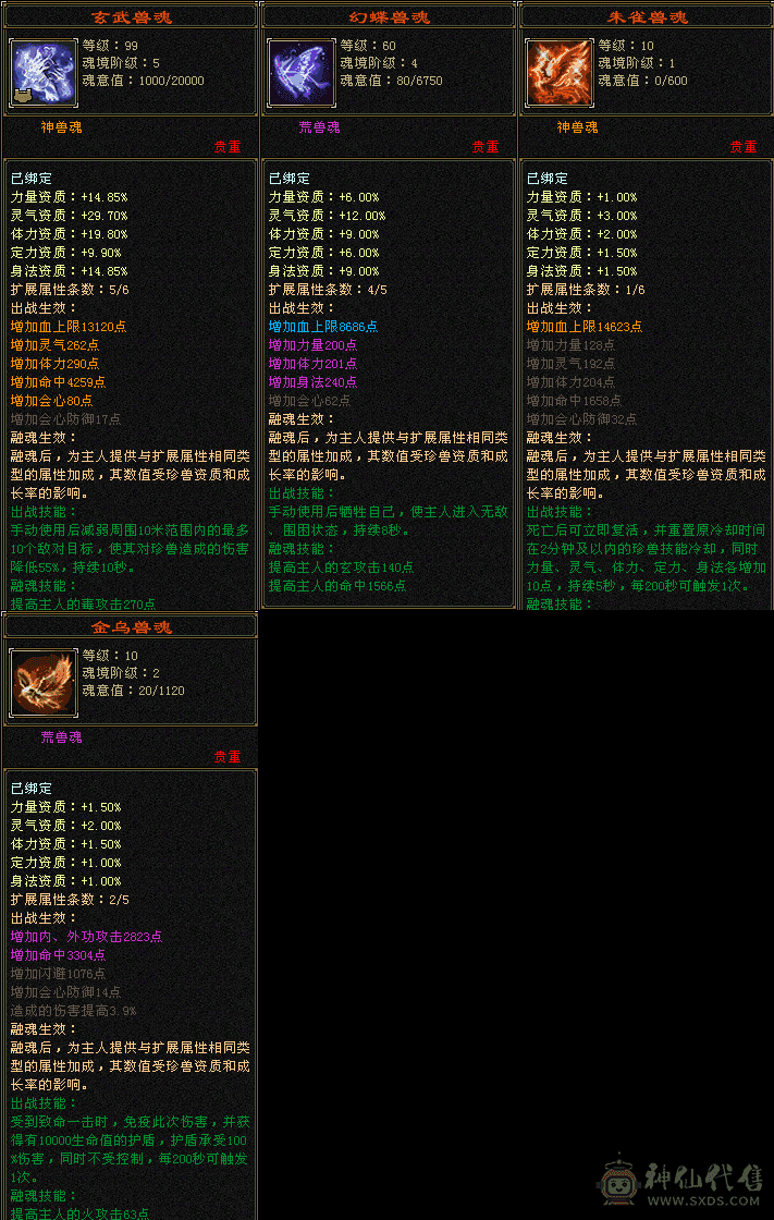 嘎嘎猛满5级，6000属性星宿，外观拉满，5级神兽魂