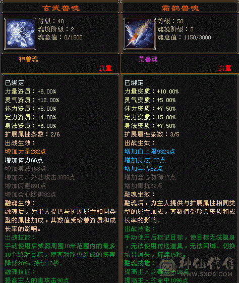 新背饰新幻视，带两个双10宝宝兽灵等级高，五属毒逍遥，工作原因忍痛割爱，自己看截图吧