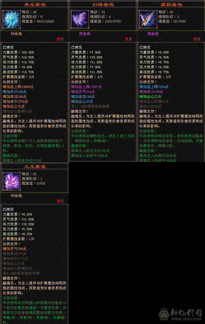 满六天山，极品装备，裸属性7000+ 减抗下限在线，上手可玩，不议价，别打电话。另带绝版4400+白猴六耳和50兽灵