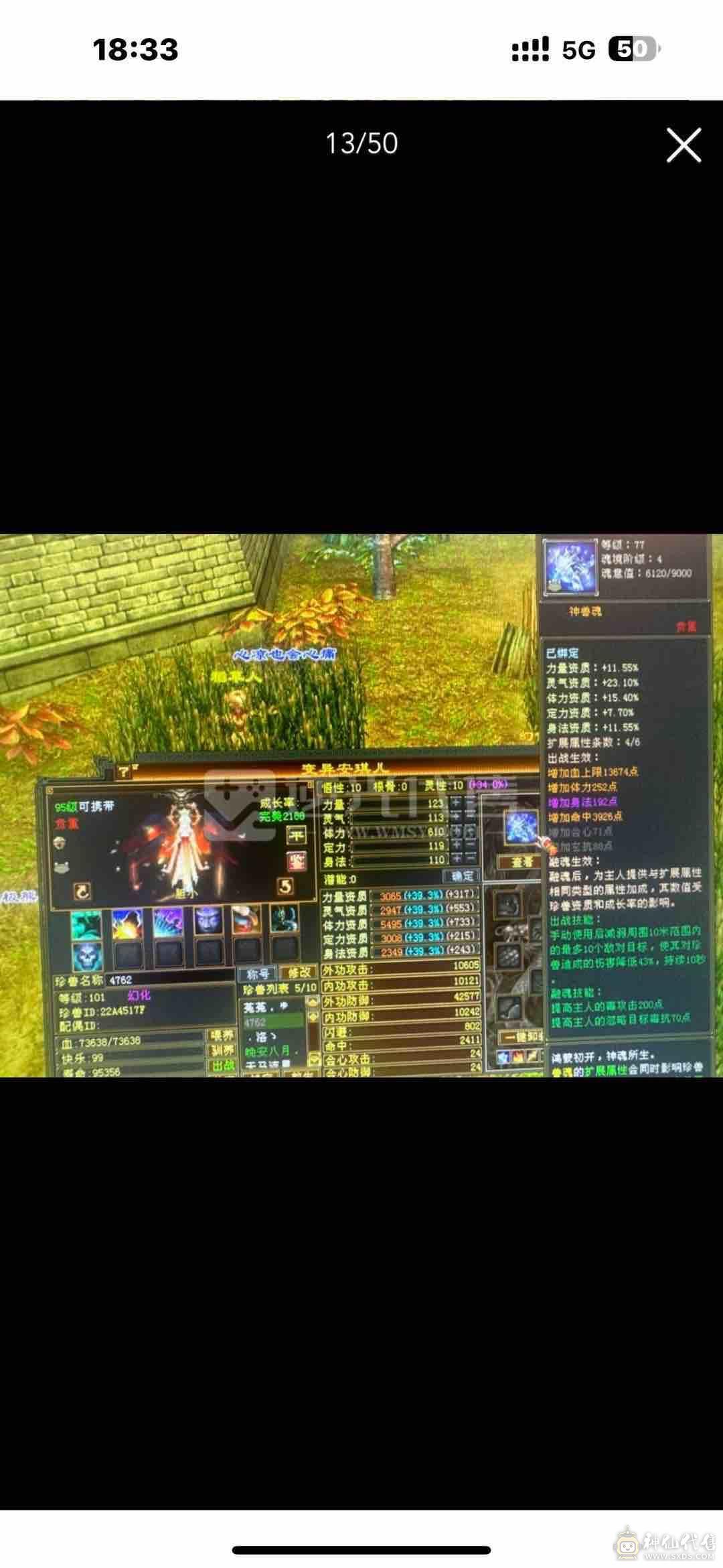 7666极限三修星宿逍遥  神兽马上五介