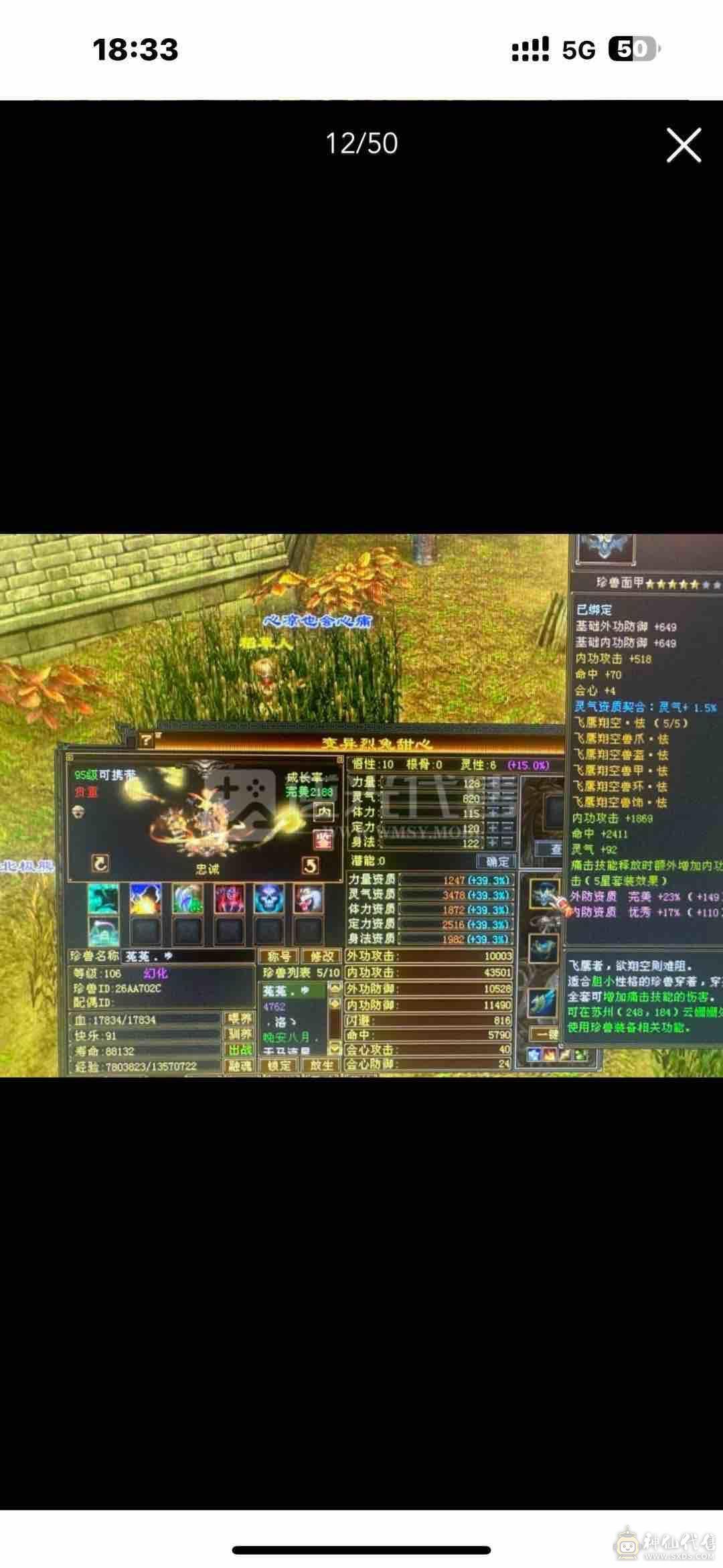 7666极限三修星宿逍遥  神兽马上五介