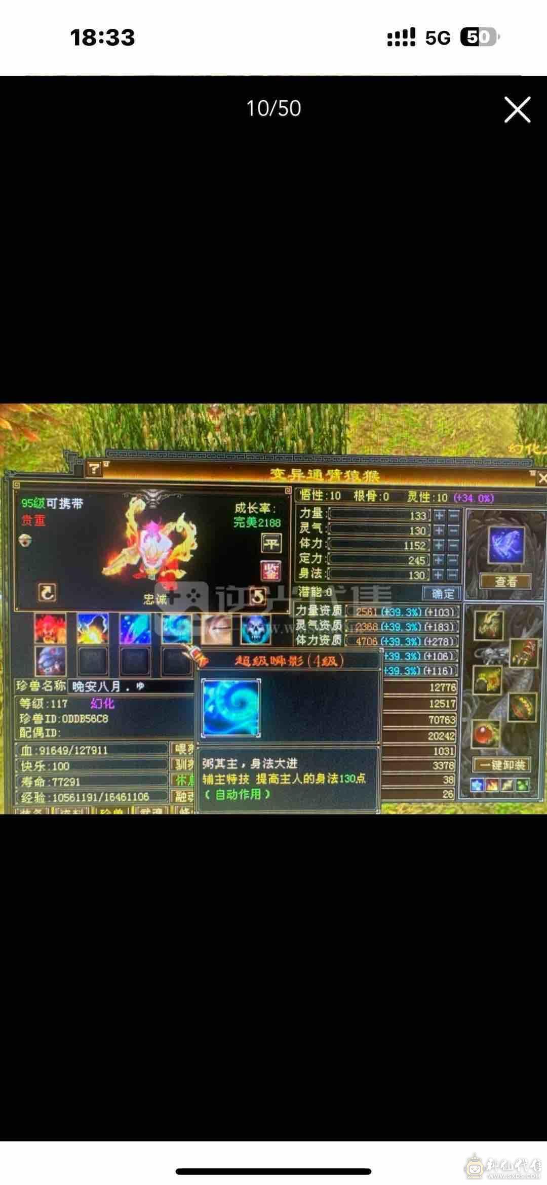 7666极限三修星宿逍遥  神兽马上五介