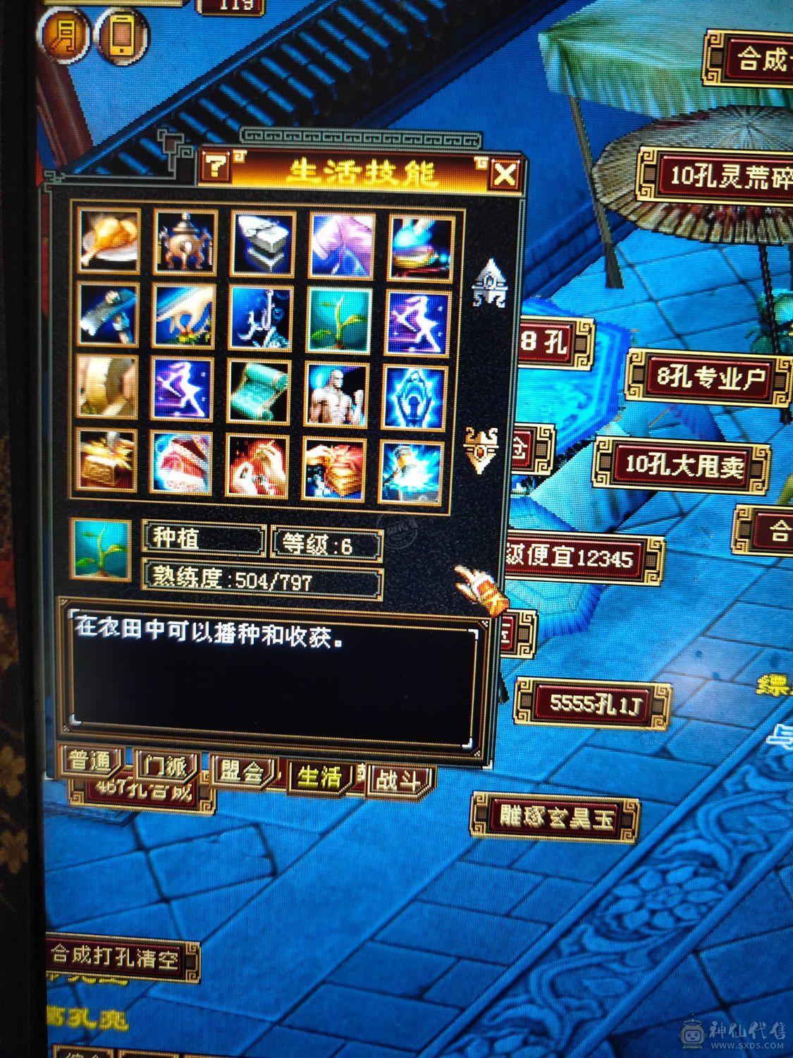 10矿9药6种植门派8级制药6级，副本轻松过