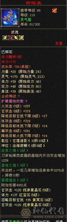 119少林 所有修炼心法全满，6655看细节，上手就可以玩，仓库里还能合成6级体力，可打6级号，满6天山秒秒