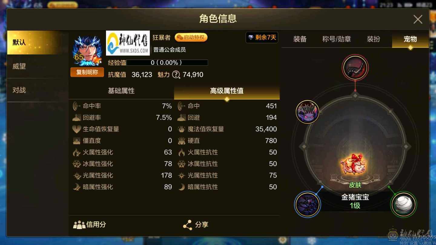 极品封印石，牛头第一大枪。三宝珠火强8➕7的 光强7➕6。宠物拉满，8套天空细节看图