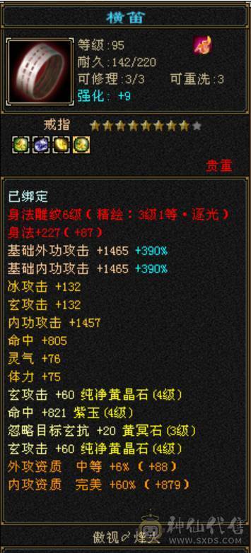 3满火炕男峨眉，打架狠，打5级不用加血。轻松越级打满6