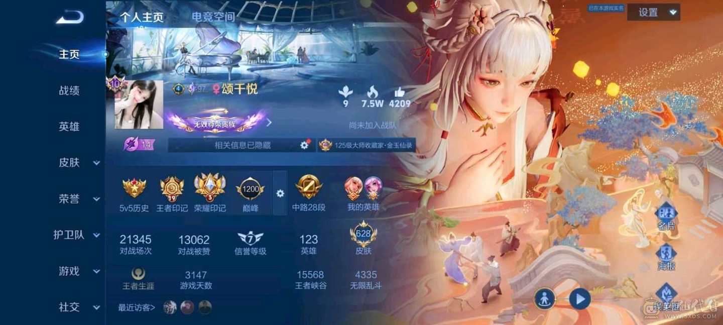 王者荣耀极品无双女号