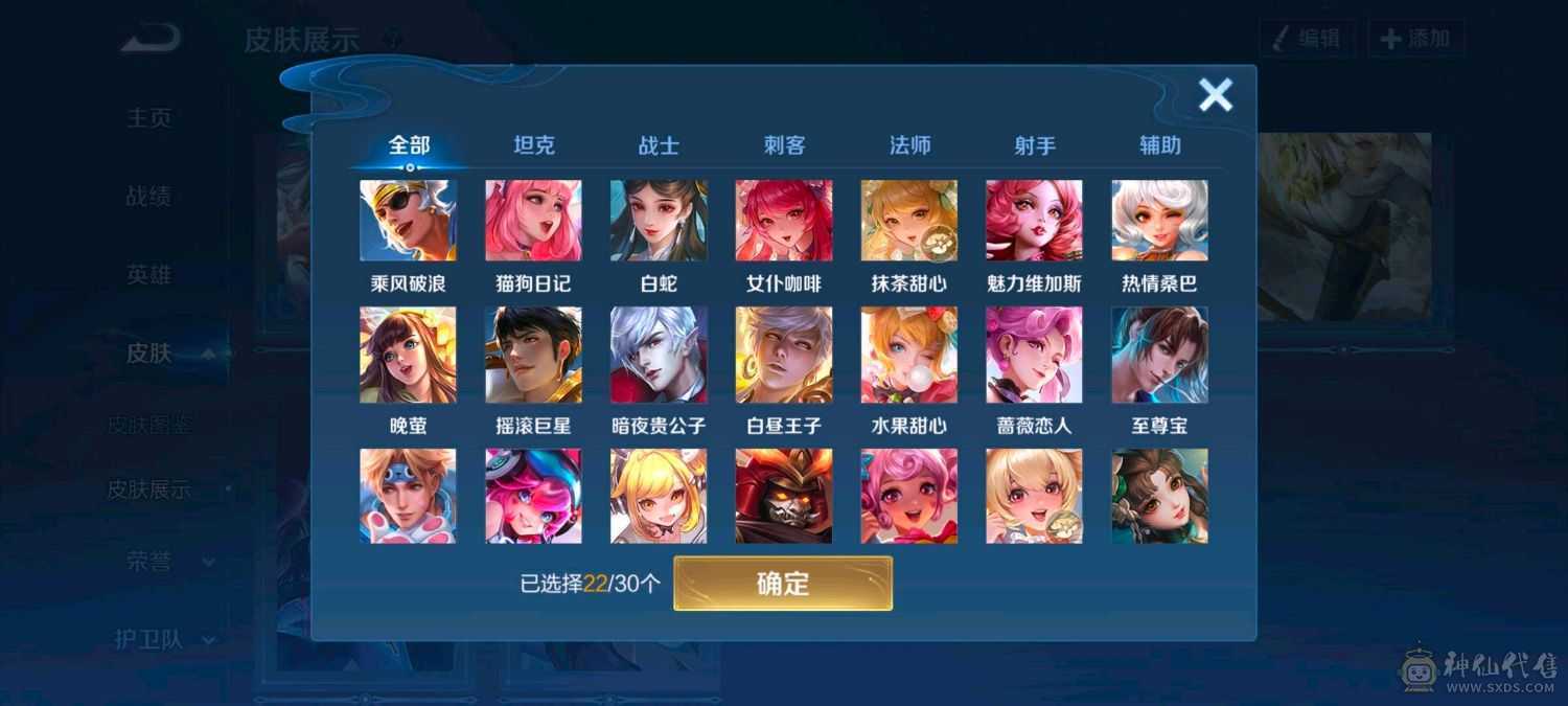 22传说/82史诗/83限定/安卓Q区