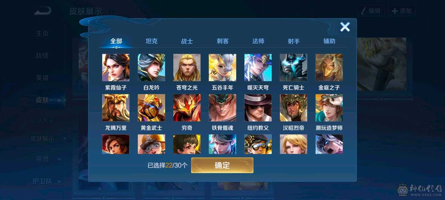 22传说/82史诗/83限定/安卓Q区