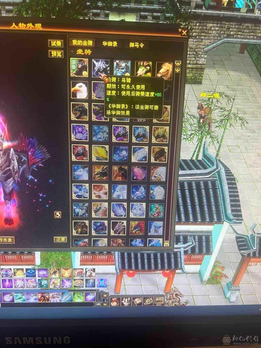 永久坐骑乌骓时装多多