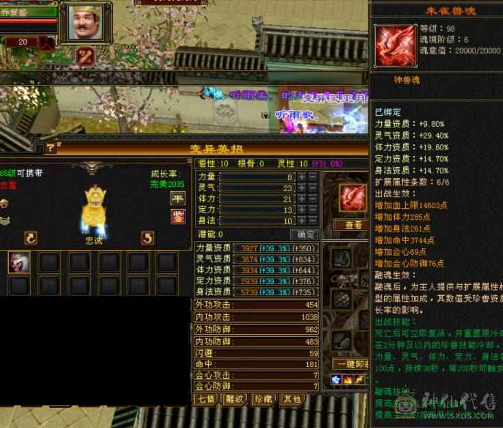 极限三修7级10雕高杂减输出拉满装备都是大八星