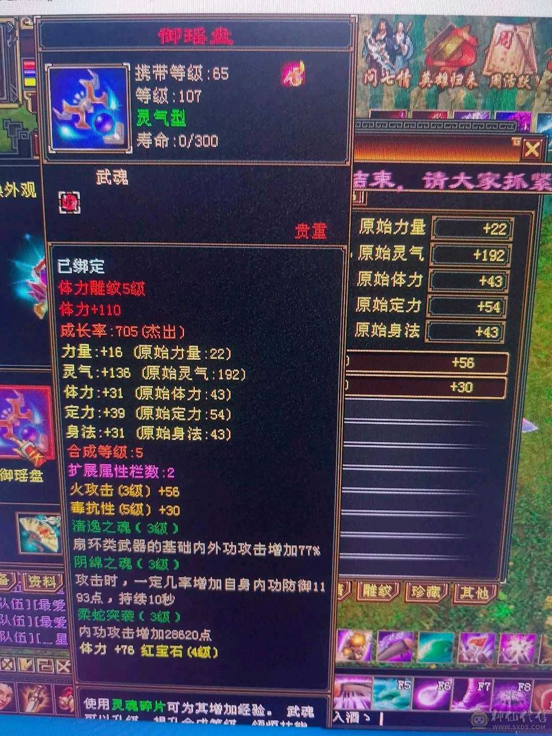 108逍遥等级号详细看图