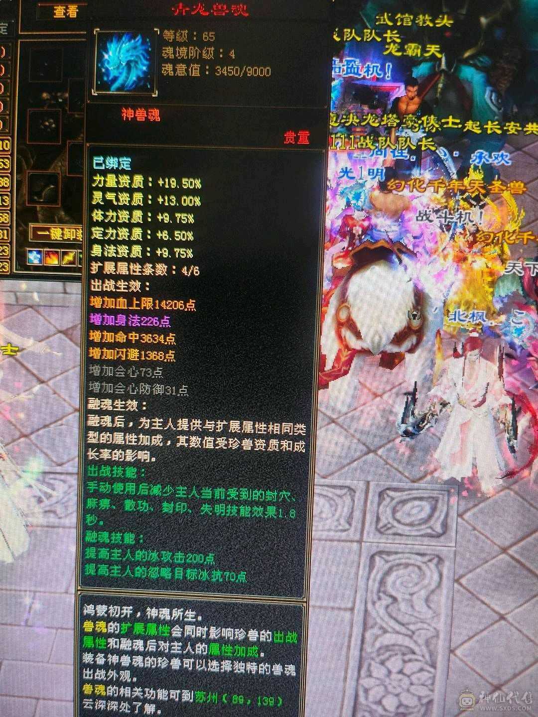 6带冰全5天山，38血，属性5700，直接秒6级号，衣服9间时装，