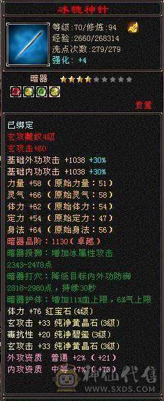 裸状态19W血 1400属性   7级神农