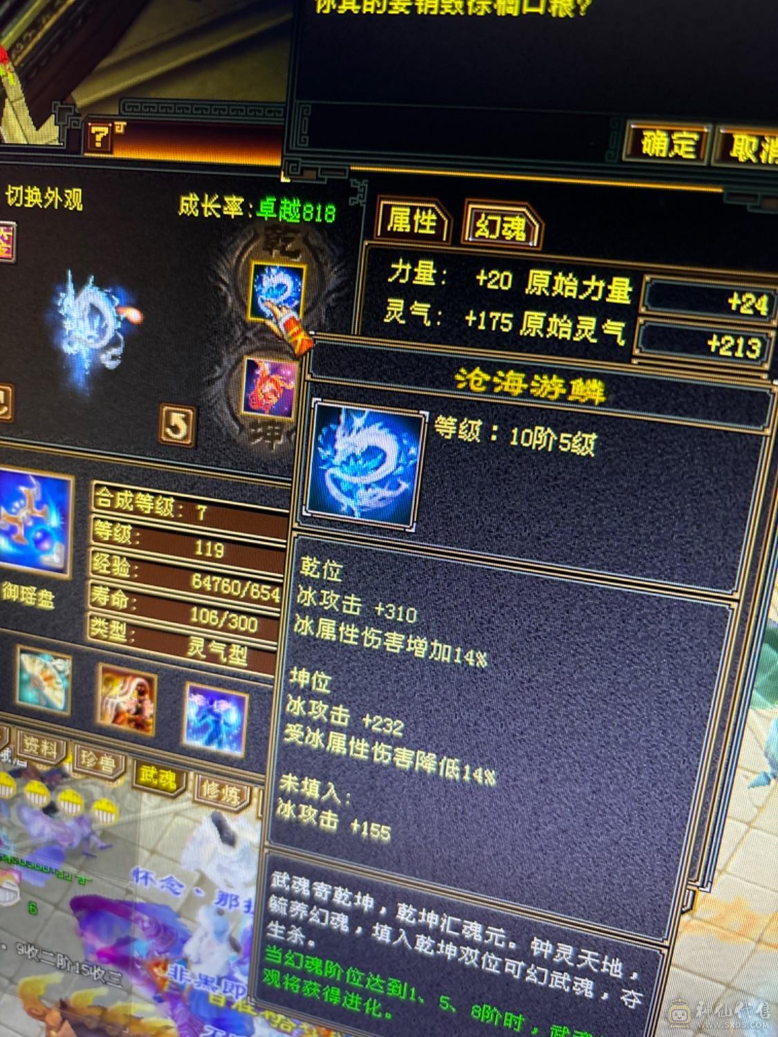 减抗块600了满， 抗石也是五带两个六级属宝石，一身七级雕文可小刀