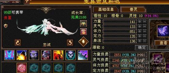 【邀月推荐】 三修气武当，5神，带5只宝宝，极品呆呆牛附体，多套05
