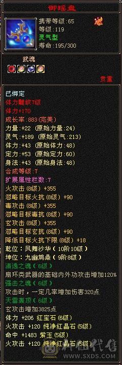 火玄毒内增，5修，暴力逍遥，6级号伤害 裸主属5800+ 全属8400+ 增伤拉满，