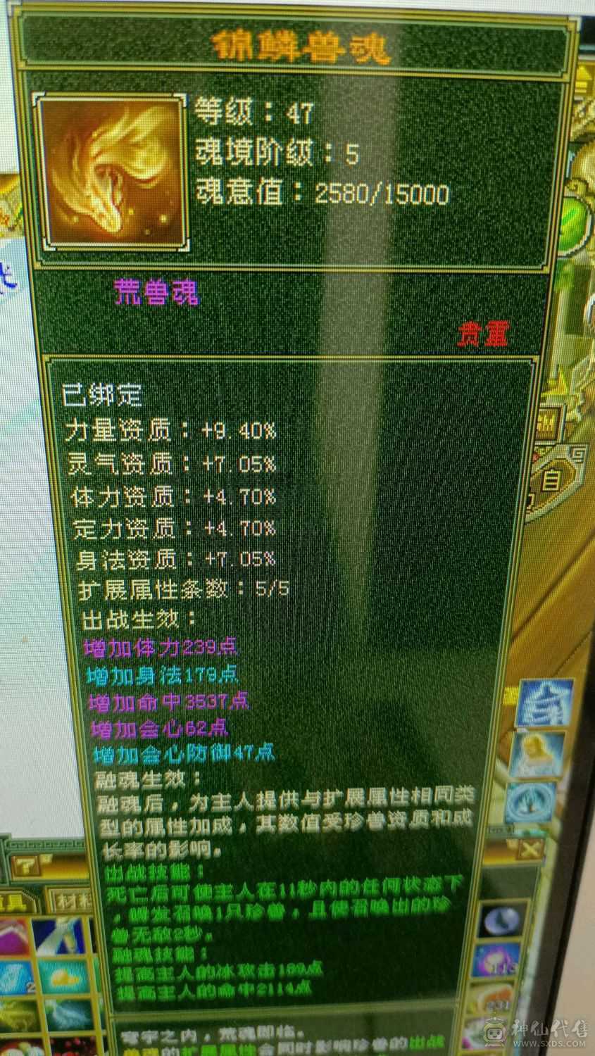 22+万血，3700主属性，副属性1000+，