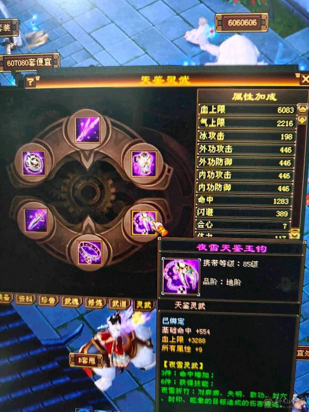 卡级武当 有永久时装 一套体力灵武