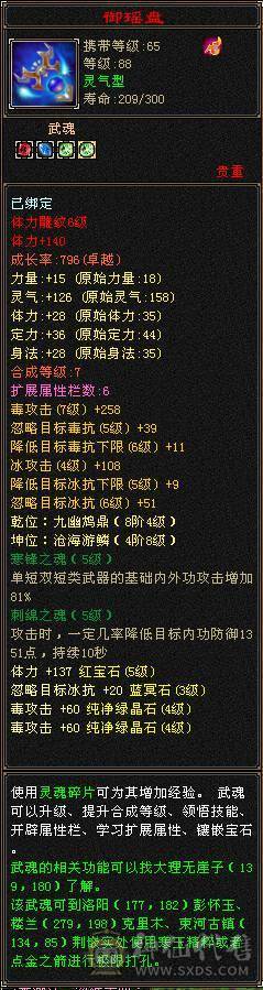 只买个时装幻视钱.五体带五属性四减抗石头.六级雕纹.其它全送.