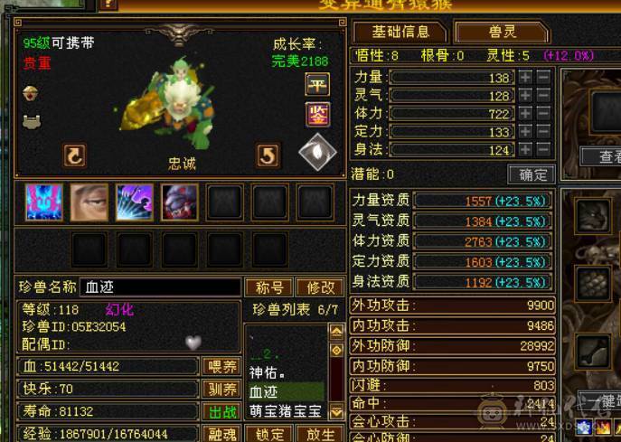 三满 4神 5荒  带3级武器装扮体 验感极强