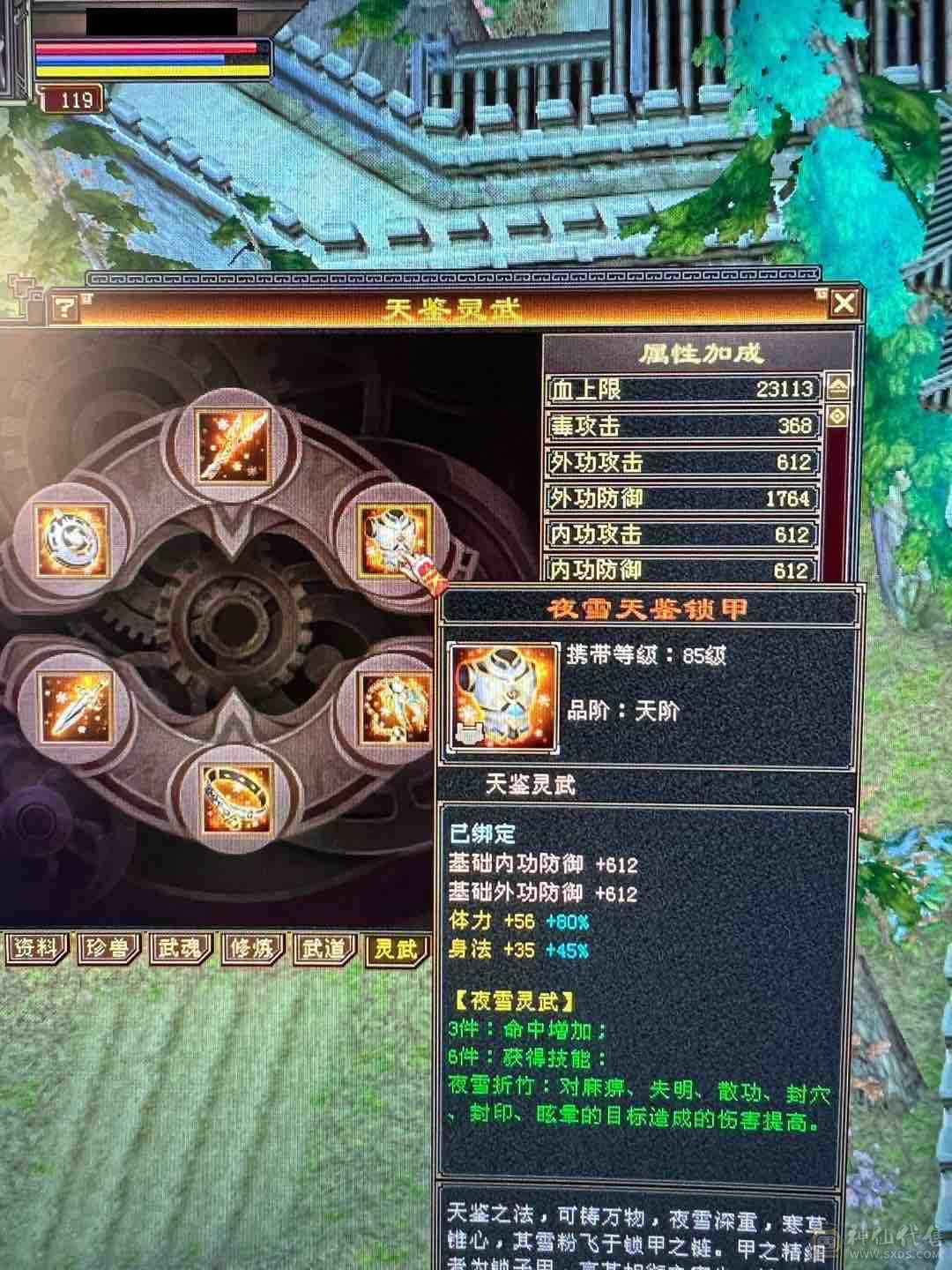 细节 5级6T   6橙神兽 暴力增伤星宿