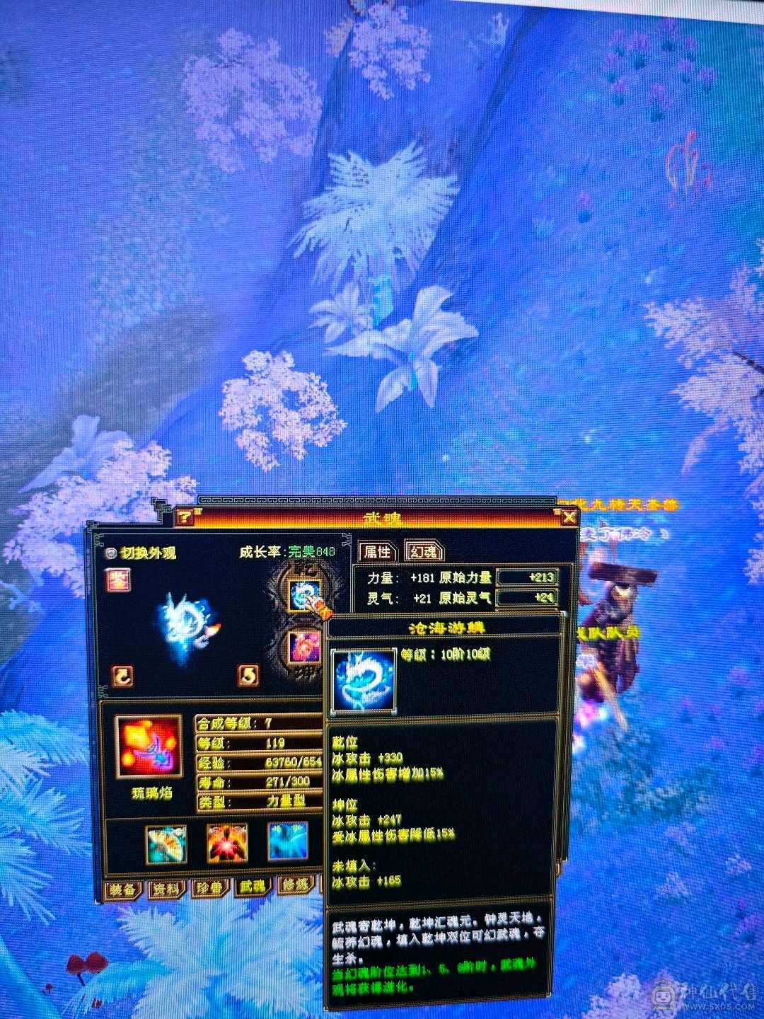 5减7调4新雕天山带个4技能万世魂带个改名卡换神兽跟减抗灵武轻松750减抗