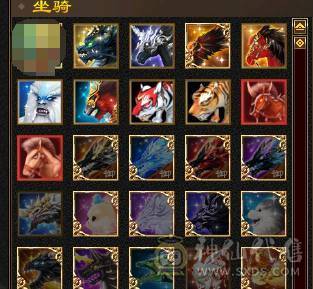 极限 7级四修大少林  永久坐骑 外观很充足