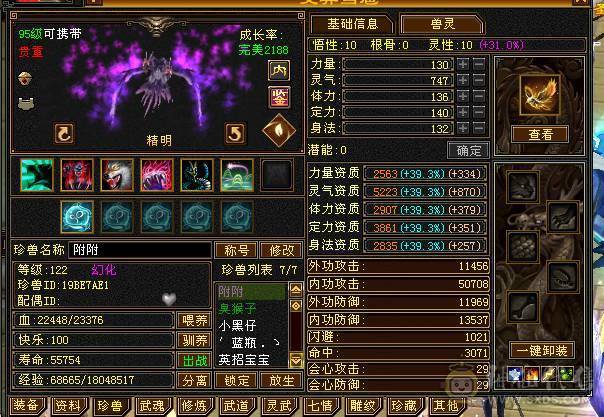 极品五级逍遥 43.6w血 多套永久时装 附体5200+  5w+内功 两套灵武  盟会7级  三只双十宝宝  坐骑永久熊