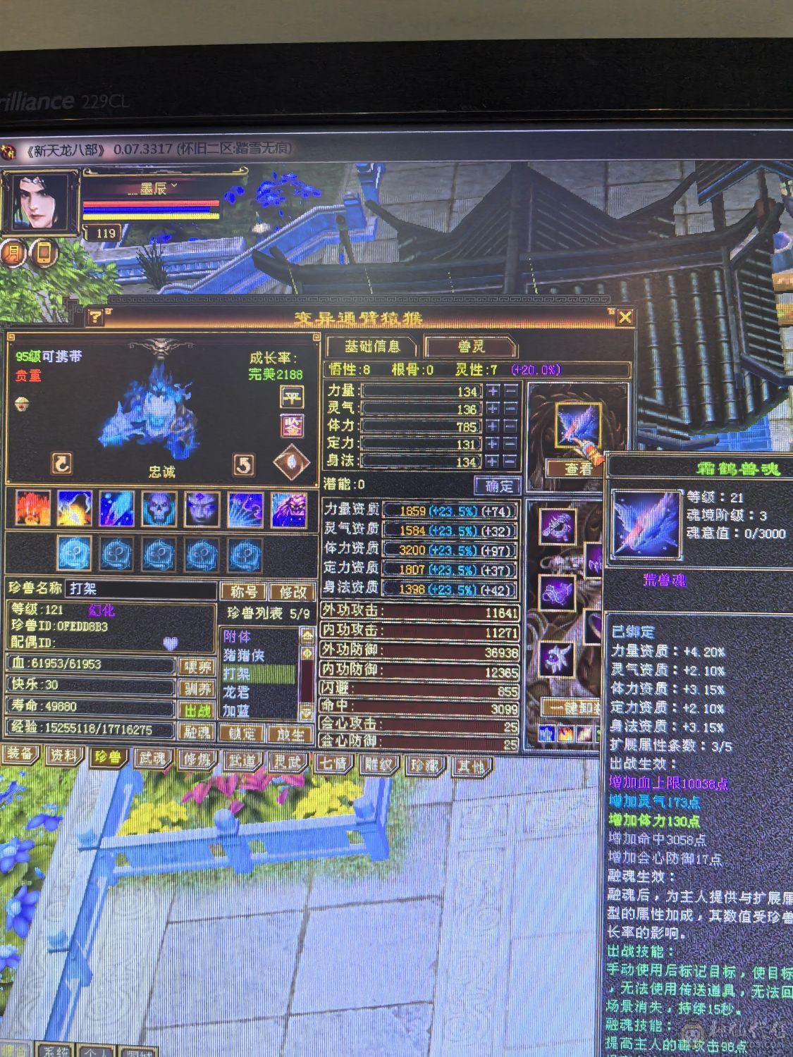 稍微搞一下细节轻松4000多属性，工作原因没时间玩了，低价出售，自己看吧！