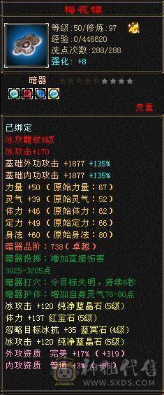96级 8雕文天山护腕就值5千..几件7雕文
