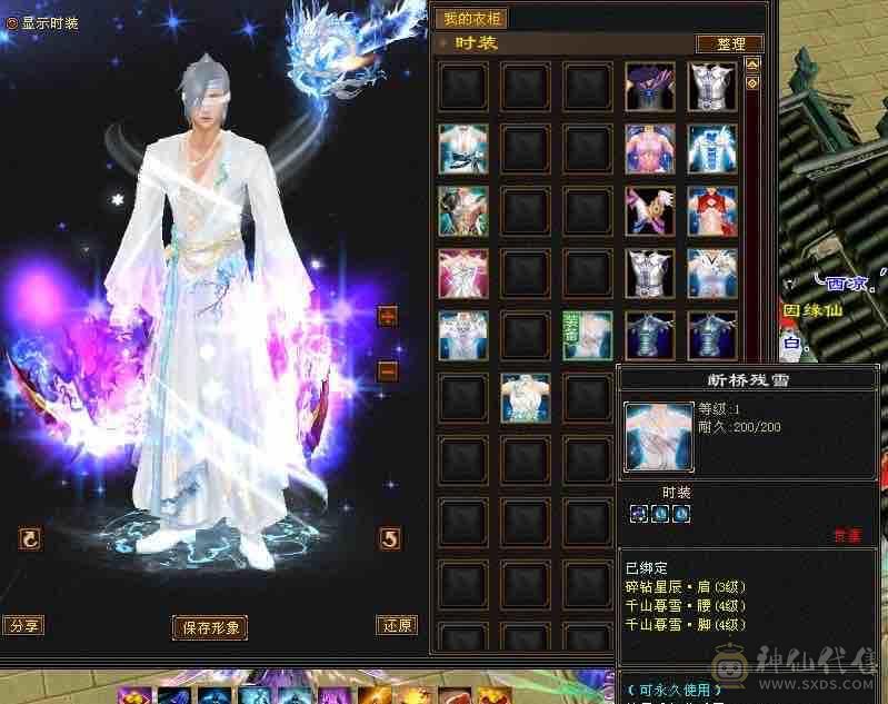 🏅温暖推荐🏅精品6级天山-全裸面板-无敌丹！副雕全5 断桥时装+坐骑红熊王、帅气又能打！