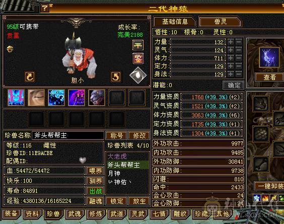  全5女逍遥带时装永久坐骑熊10级矿9级药