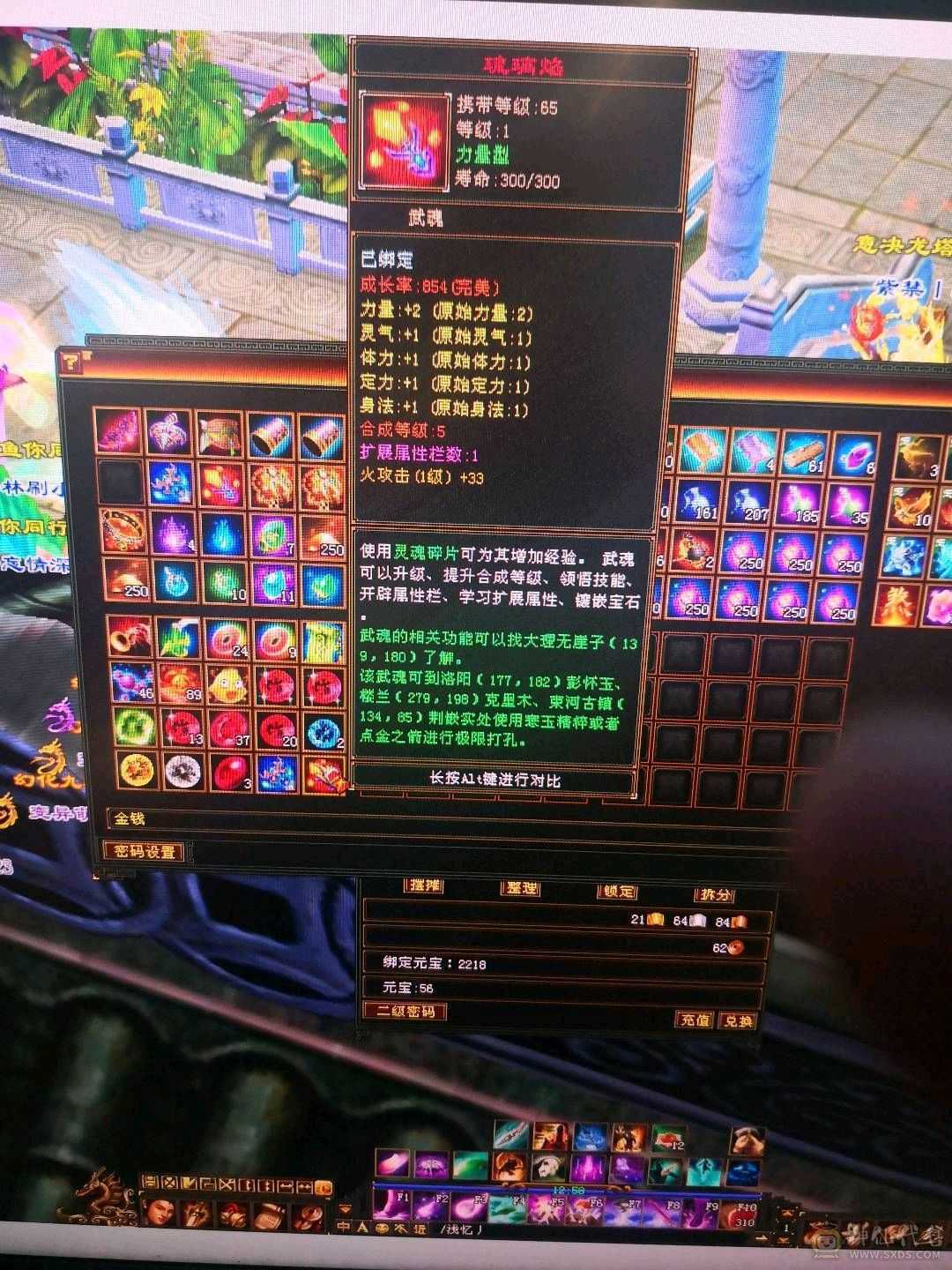 三修5级号，基本强化9  没有宝宝 新收了两个装备和一个中完美武魂