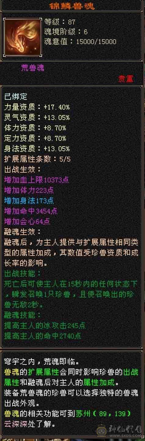 『超细节』三修40万+高厚血全5体全5属全5命中暴力女天山、高命中高会心，3级永久幻视武器，11件永久时装，永久坐骑
