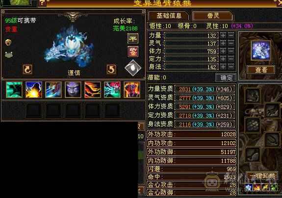 极品三修星宿，限时最低价，急甩，大完美武魂学院猴子周年时装冰河环视 
