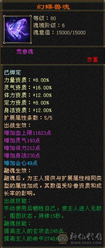 5级三修气武当夜雨潇湘永久坐骑带两个双十宝宝