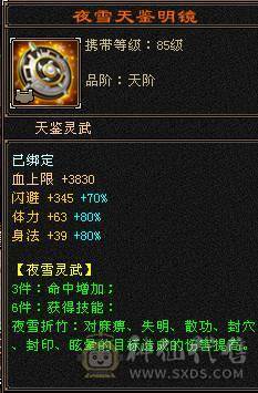 极限七级天山可转武当  有备用装备