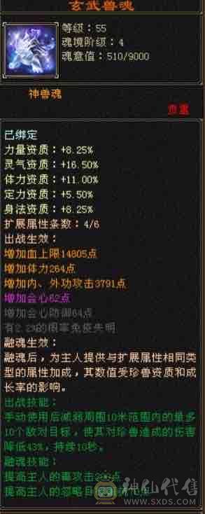 多修高内功，永久坐骑，6荒4神，完美武魂，4级配饰，3级幻饰，外观毕业，武道修炼满