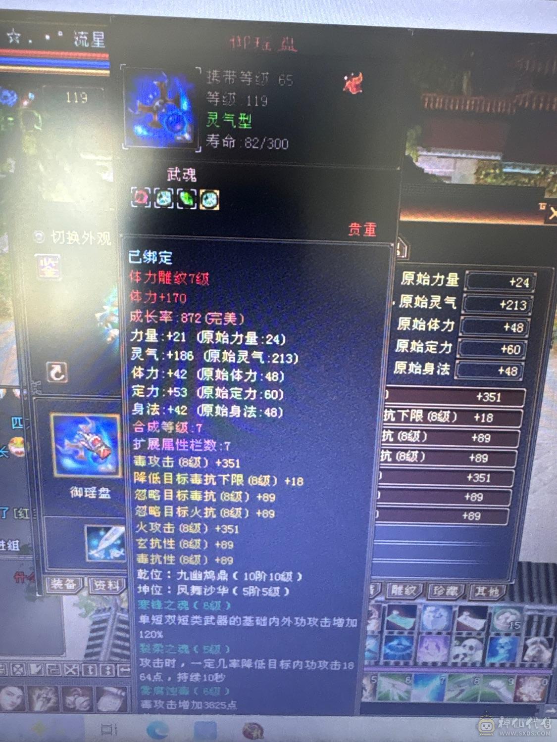 双修号，面板没吃一颗药，马上能合成一颗6级体力石头一个毒攻6级石头.性价比第一