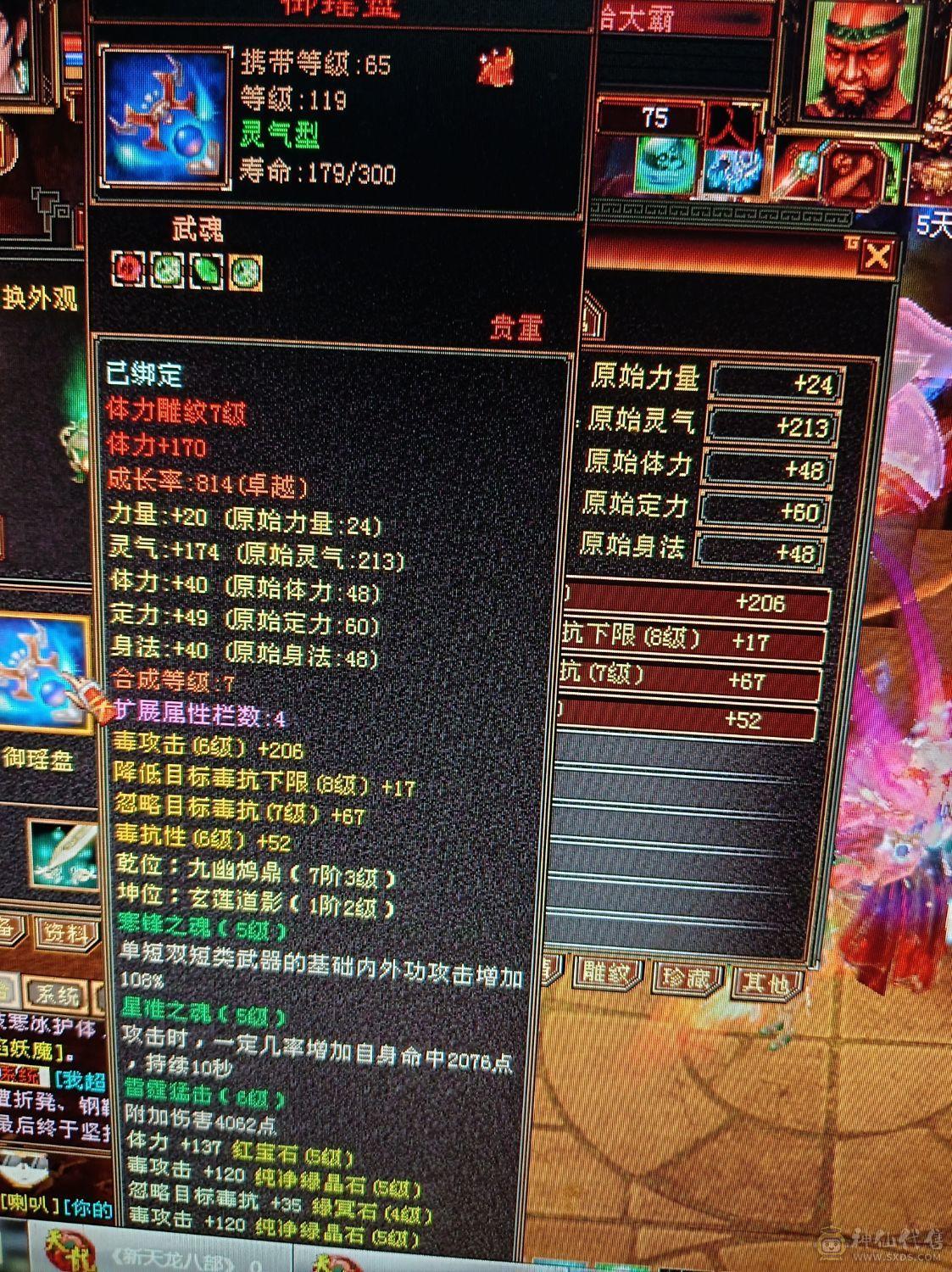 全5石头硬可挖6级种子5减星速减抗580左右，潜力巨大还可以提升，没时间玩甩卖