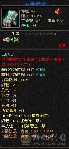 60组最强三修气武当 7体6属6血上限 装备满9大完美 带宝宝出