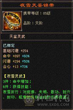 细节6级冰武当，6级体力，6级属性，6级命中，斩杀线60万以上