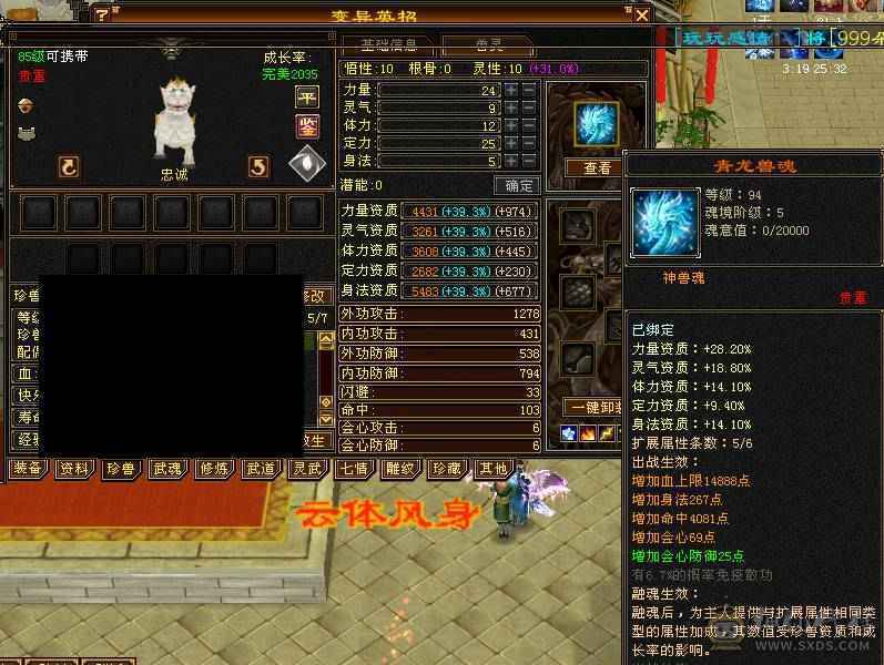 细节6级冰武当，6级体力，6级属性，6级命中，斩杀线60万以上
