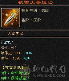 6级冰毒无敌丹天山 副属性-毒1627 减冰抗800