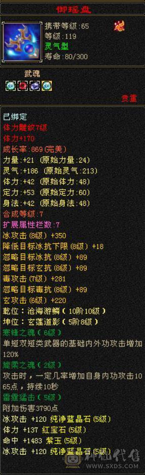 三修气武当，能打能抗，四阶神兽等级92，高资附体，修炼满，带5件永久时装，带红熊坐骑