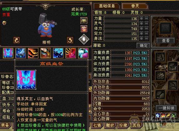 退游出5修+增伤拉满，极限伤害5级细节天山，高命中，减抗套750减抗。稳定平推伤害1.75-1.9W，9级盟会，马上能出无敌丹