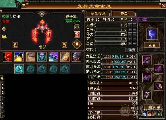 裸状态  血34.9万 毒5500 玄852 火686   冰抗726   3满号  5带6  副本轻松   没空玩带所有    